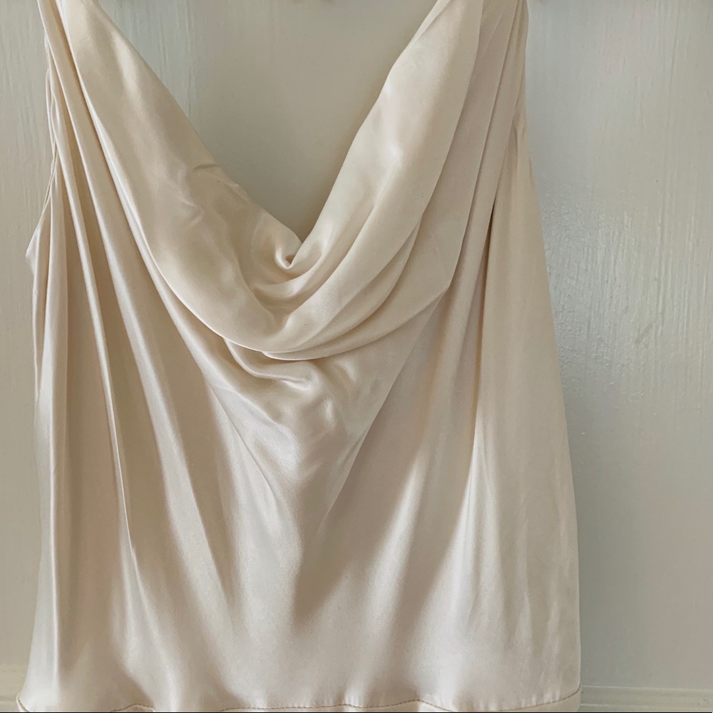 Long sleeveless white/cream dress (wedding)